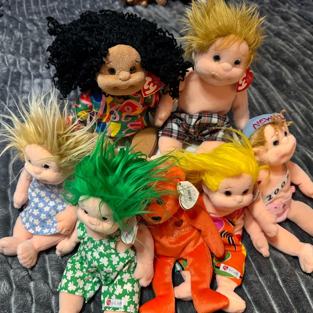 Ty Beanie Kids Plush Doll Collection with Vibrant Hair